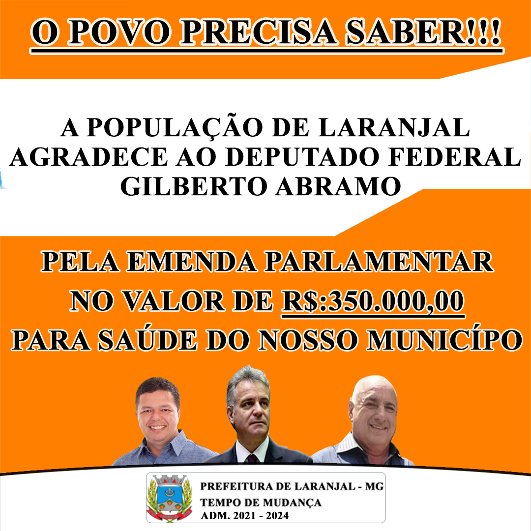 Emenda Parlamentar para nossa Saúde!!!!