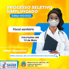 Processo Seletivo Simplificado – Fiscal Sanitário