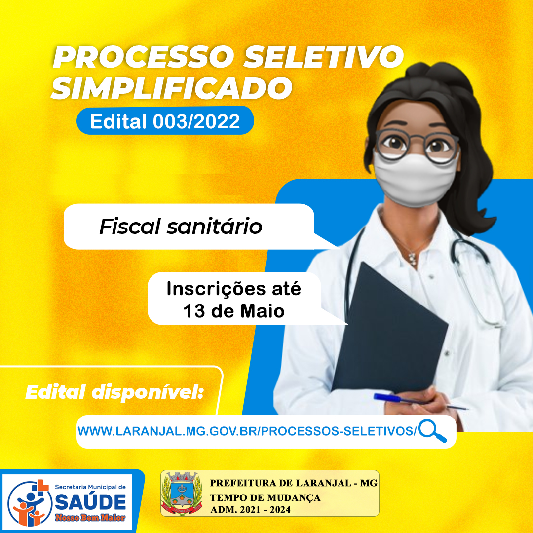 Processo Seletivo Simplificado – Fiscal Sanitário