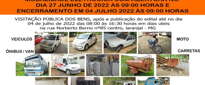 Leilão Prefeitura Municipal de Laranjal